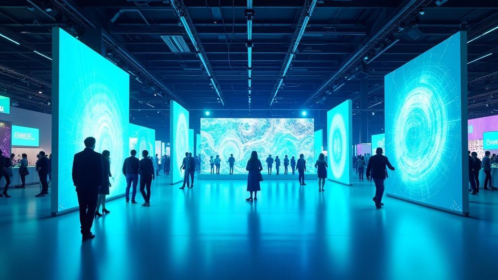 Exposition hall audio-visual installation in Delhi