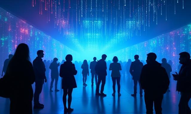 Interactive audio installation with LEDs and motion sensors